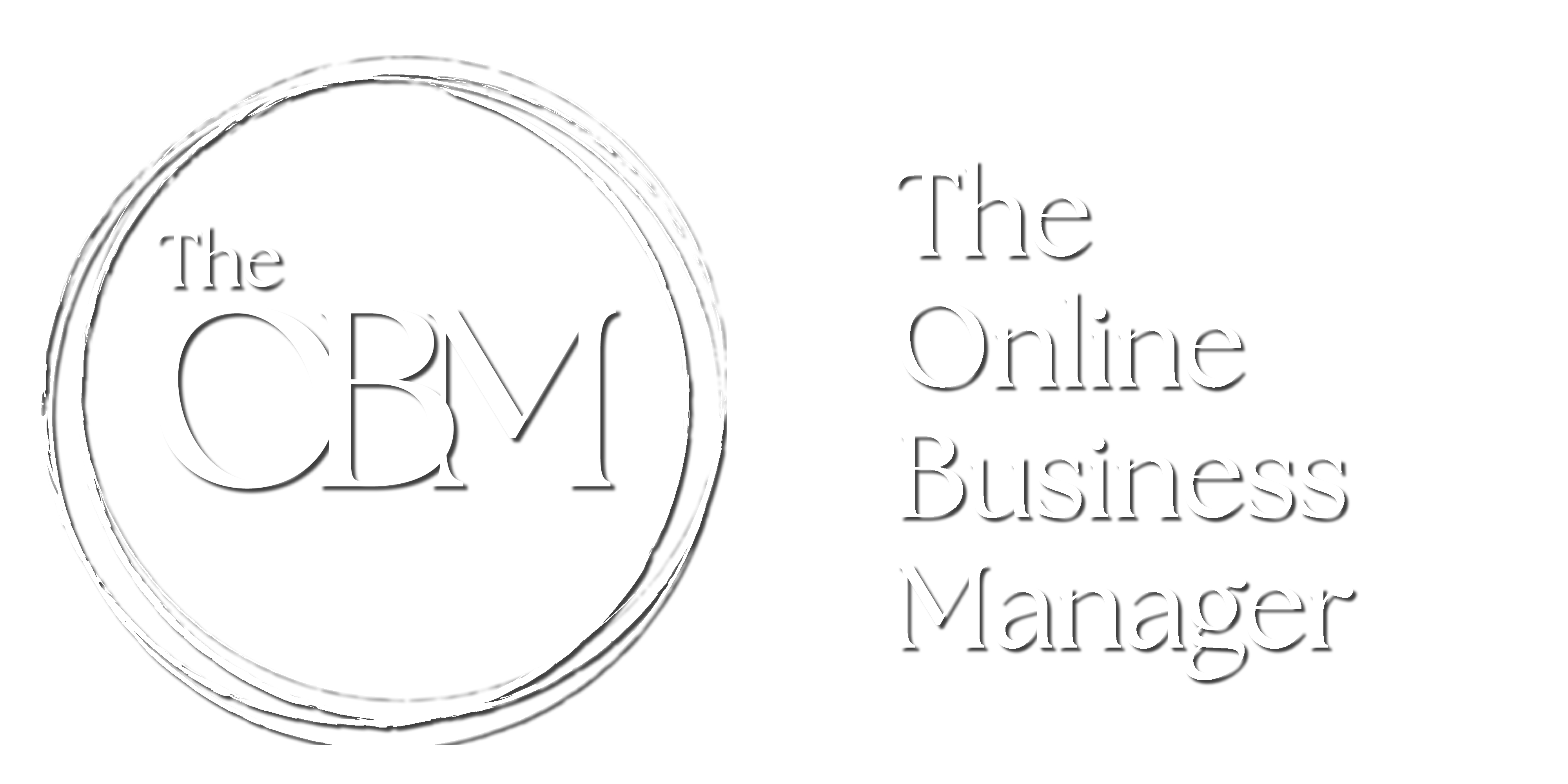 The Online Business Manager white logo