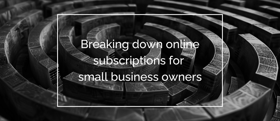 Getting back to basics: Breaking down online subscriptions for small business owners